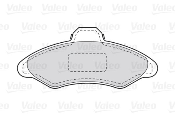 VALEO Комплект тормозных колодок, дисковый тормоз 301172
