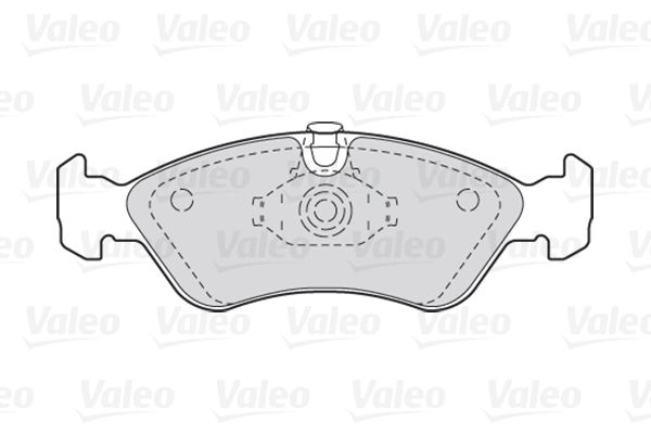 VALEO Комплект тормозных колодок, дисковый тормоз 301184