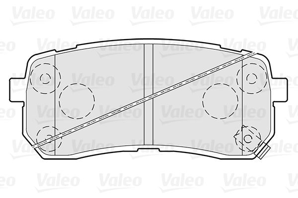 VALEO Комплект тормозных колодок, дисковый тормоз 301308