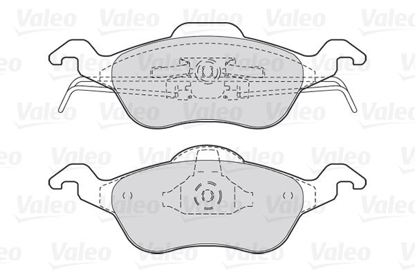 VALEO Комплект тормозных колодок, дисковый тормоз 301317