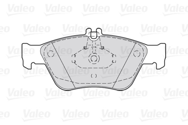 VALEO Комплект тормозных колодок, дисковый тормоз 301357
