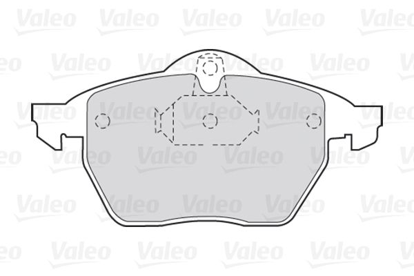 VALEO Комплект тормозных колодок, дисковый тормоз 301454