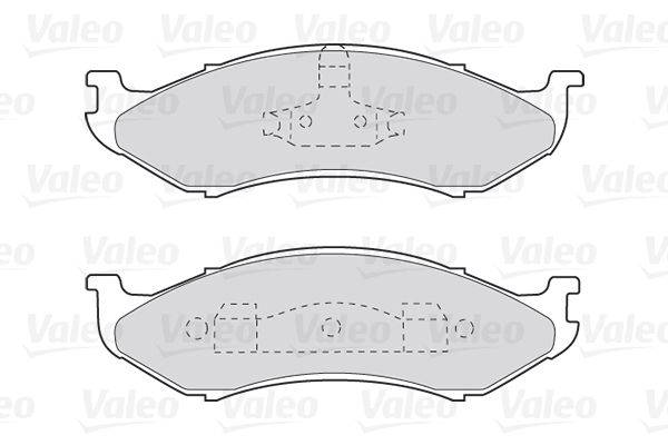VALEO Комплект тормозных колодок, дисковый тормоз 301491