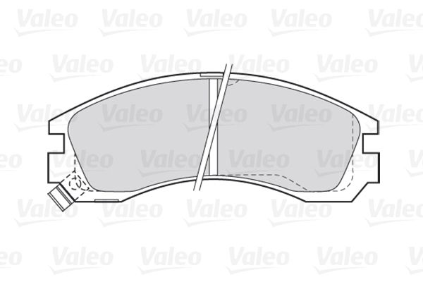 VALEO Bremžu uzliku kompl., Disku bremzes 301517