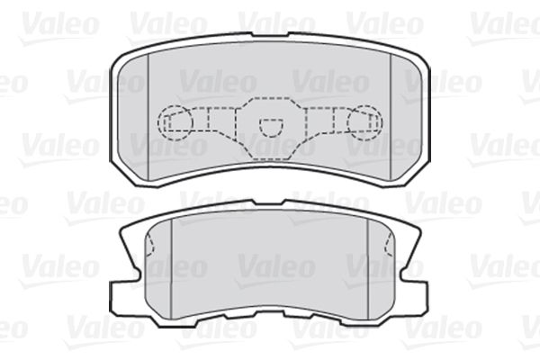 VALEO Комплект тормозных колодок, дисковый тормоз 301520