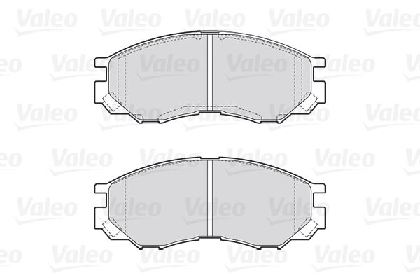 VALEO Комплект тормозных колодок, дисковый тормоз 301522