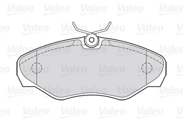 VALEO Комплект тормозных колодок, дисковый тормоз 301545