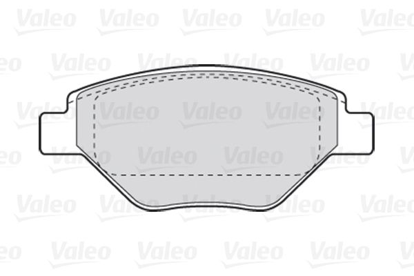 VALEO Комплект тормозных колодок, дисковый тормоз 301557