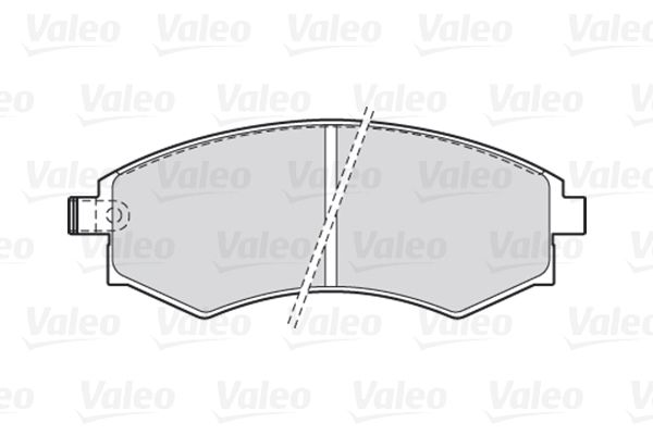 VALEO Комплект тормозных колодок, дисковый тормоз 301574