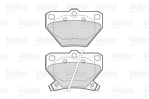 VALEO Комплект тормозных колодок, дисковый тормоз 301577