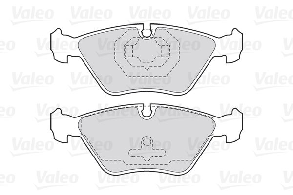 VALEO Комплект тормозных колодок, дисковый тормоз 301616