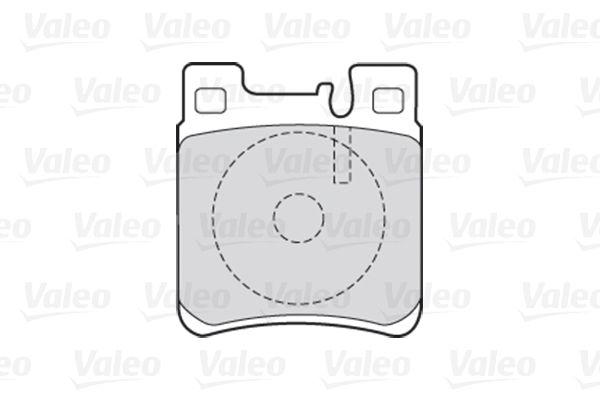 VALEO Комплект тормозных колодок, дисковый тормоз 301617