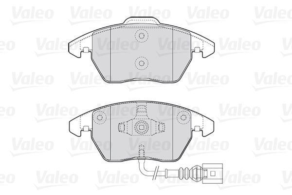 VALEO Комплект тормозных колодок, дисковый тормоз 301635