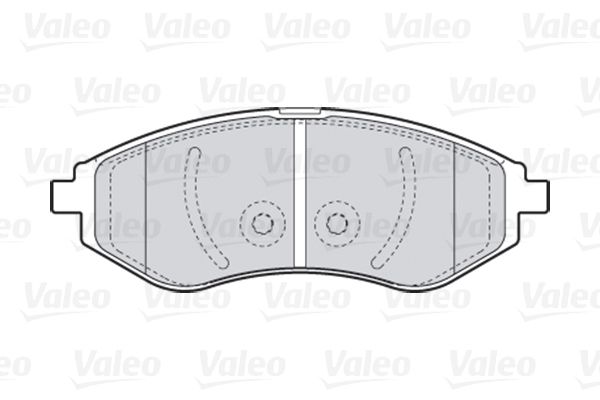 VALEO Комплект тормозных колодок, дисковый тормоз 301644