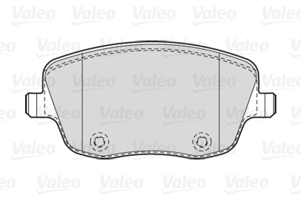 VALEO Комплект тормозных колодок, дисковый тормоз 301667