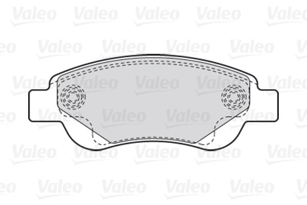 VALEO Комплект тормозных колодок, дисковый тормоз 301718