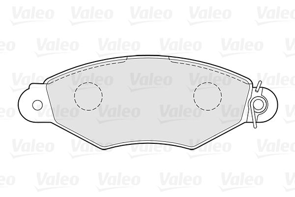 VALEO Комплект тормозных колодок, дисковый тормоз 301726