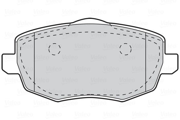 VALEO Комплект тормозных колодок, дисковый тормоз 301761