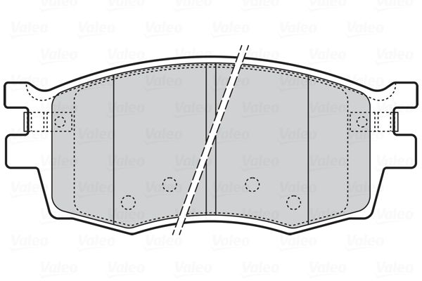 VALEO Комплект тормозных колодок, дисковый тормоз 301868