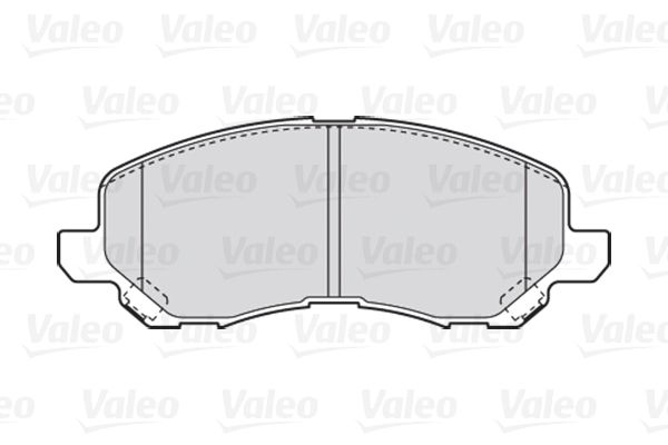 VALEO Комплект тормозных колодок, дисковый тормоз 301886
