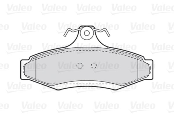 VALEO Комплект тормозных колодок, дисковый тормоз 301902