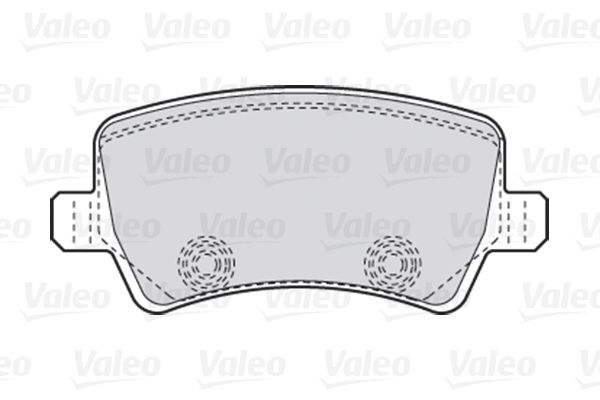 VALEO Комплект тормозных колодок, дисковый тормоз 301928
