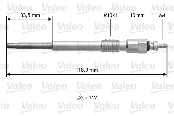 VALEO Свеча накаливания 345152