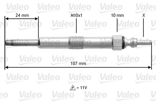 VALEO Свеча накаливания 345165