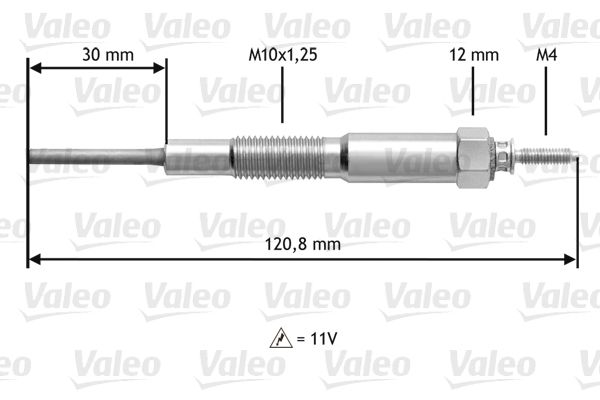 VALEO Свеча накаливания 345173