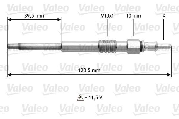 VALEO Свеча накаливания 345194