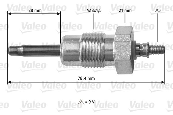 VALEO Свеча накаливания 345195