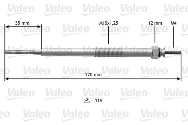 VALEO Свеча накаливания 345216