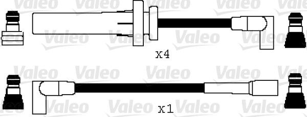 VALEO Комплект проводов зажигания 346054