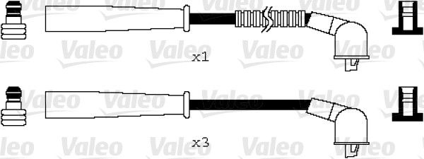 VALEO Комплект проводов зажигания 346084