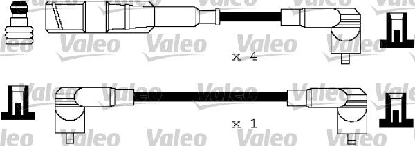 VALEO Комплект проводов зажигания 346118