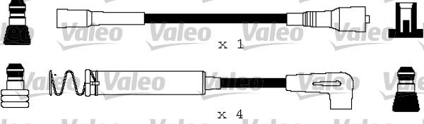 VALEO Augstsprieguma vadu komplekts 346136