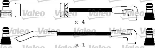 VALEO Комплект проводов зажигания 346161