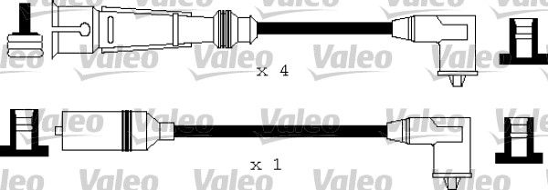 VALEO Augstsprieguma vadu komplekts 346176