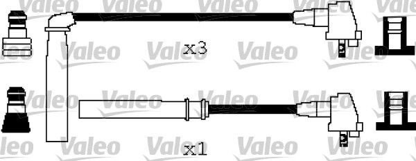 VALEO Комплект проводов зажигания 346198
