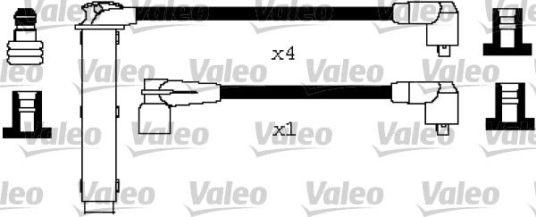 VALEO Комплект проводов зажигания 346237