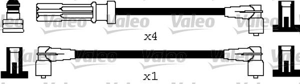 VALEO Комплект проводов зажигания 346306