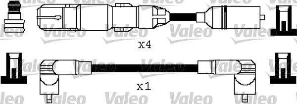 VALEO Augstsprieguma vadu komplekts 346318