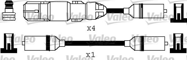 VALEO Комплект проводов зажигания 346334