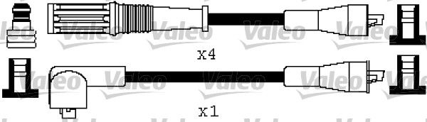 VALEO Комплект проводов зажигания 346393