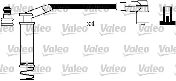 VALEO Augstsprieguma vadu komplekts 346405