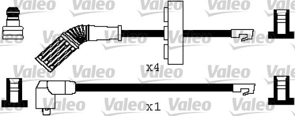 VALEO Комплект проводов зажигания 346524