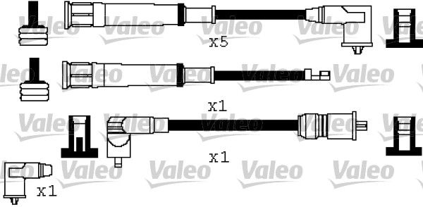 VALEO Комплект проводов зажигания 346573