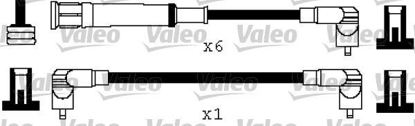 VALEO Комплект проводов зажигания 346576