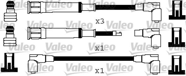 VALEO Комплект проводов зажигания 346577