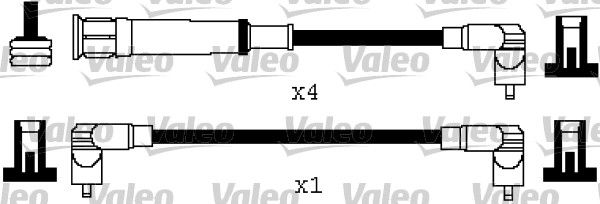 VALEO Комплект проводов зажигания 346578
